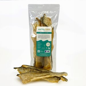 Earthly Walleye Skins Jerky Dog Treats, 10 count