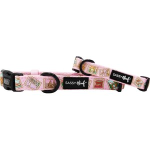 Sassy Woof Out of Office Dog Collar, Small: 13-in neck, 1/2-in wide