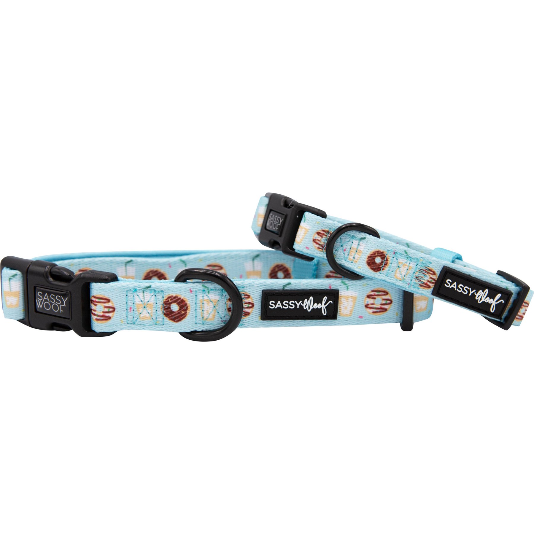 Sassy Woof Sweets & Pawfee Dog Collar, Medium: 19.7-in neck, 3/4-in wide