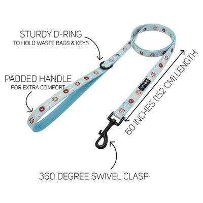Show full view: Sassy Woof Sweets & Pawfee Dog Leash, 5-ft long, 3/4-in wide slide 3 of 5