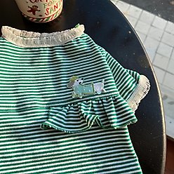 Dolly Pet Chic Bow Elegance Dog Shirt, Medium slide 2 of 3