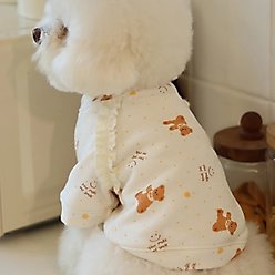 Dolly Pet Chic Bow Elegance Sweet Bear Fleece Dog Hoodie, Small slide 2 of 5