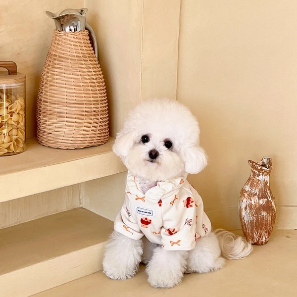 Show full view: Dolly Pet Festive Bow Bear Dog Hoodie, XX-Large slide 1 of 4