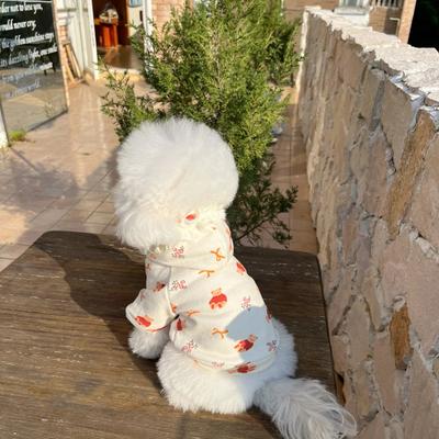 Show full view: Dolly Pet Festive Bow Bear Dog Hoodie, X-Small slide 3 of 4