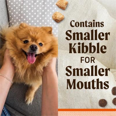 Show full view: Merrick Lil' Plates Grain-Free Chicken-Free Real Beef, Sweet Potato + Peas with Raw Bites Recipe Small Breed Dry Dog Food, 4-lb bag slide 4 of 12