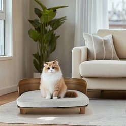 Wisfor Elevated Cat Bed, Vintage Wood, Small