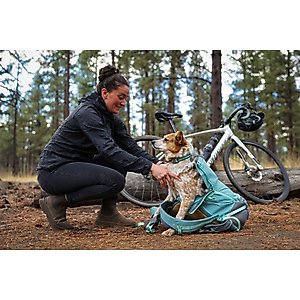 Ruffwear Hitch Hiker Backpack Dog Carrier, River Rock Green, Small