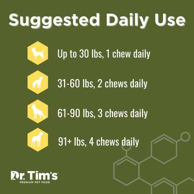 Show full view: Dr. Tim's ImmuShield Liver Flavored Chews Supplement for Dogs, 60 count slide 4 of 7