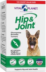Vital Planet Hip & Joint Chewable Tablet Dog Supplement, 120 count
