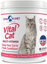 Vital Planet Vital Cat Daily Multivitamin Powder Cat Supplement, 2.6-oz jar