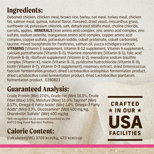Castor & Pollux Organix Healthy Grains Organic Small Breed Recipe Adult Dry Dog Food