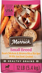 Merrick Classic Healthy Grains Small Breed Recipe Adult Dry Dog Food, 12-lb bag