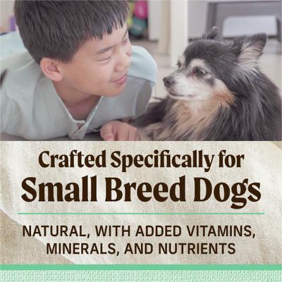 Show full view: Merrick Lil' Plates Grain-Free Small Breed Dry Dog Food Senior Real Chicken + Sweet Potato Recipe, 4-lb bag slide 6 of 12