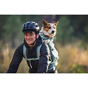 Ruffwear Hitch Hiker Backpack Dog Carrier, River Rock Green, Small