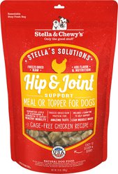 Stella & Chewy's Stella's Solutions Hip & Joint Boost Freeze-Dried Raw Cage-Free Chicken Dinner Morsels Dog Food, 13-oz bag