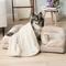 Show in main carousel: PetAmi Sherpa Fleece Waterproof Cat & Dog Blanket, Beige, Small  slide 5 of 10