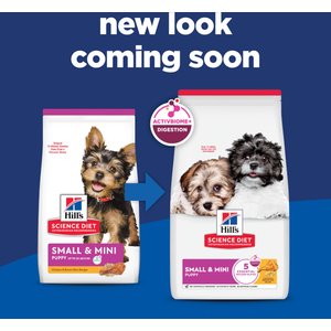 Hill's Science Diet Puppy Small Breed & Mini Breed Chicken Meal & Brown Rice Recipe Dry Dog Food, 12.5-lb bag