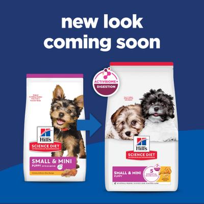 Show full view: Hill's Science Diet Puppy Small Breed & Mini Breed Chicken Meal & Brown Rice Recipe Dry Dog Food, 12.5-lb bag slide 3 of 14