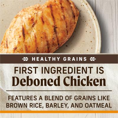 Show full view: Merrick Healthy Grains Raw-Coated Kibble Real Chicken + Brown Rice Recipe Freeze-Dried Dry Dog Food, 10-lb bag slide 9 of 12