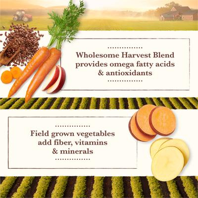 Show full view: Whole Earth Farms Grain-Free Pork, Beef & Lamb Recipe Dry Dog Food, 25-lb bag slide 8 of 11