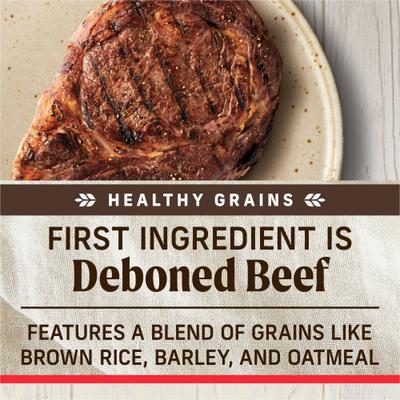 Show full view: Merrick Healthy Grains Raw-Coated Kibble Real Beef + Brown Rice Recipe Freeze-Dried Dry Dog Food, 4-lb bag slide 8 of 12