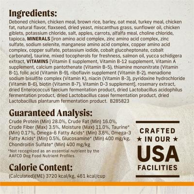 Show full view: Merrick Healthy Grains Raw-Coated Kibble Real Chicken + Brown Rice Recipe Freeze-Dried Dry Dog Food, 10-lb bag slide 7 of 12