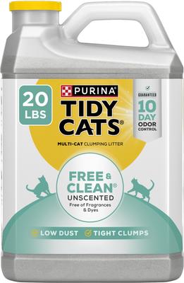 Tidy Cats Free & Clean Unscented Clumping Clay Cat Litter