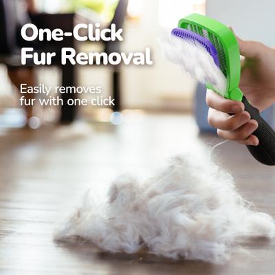 Show full view: Fido Fave Self-Cleaning Slicker Skin-Friendly Grooming Shedding with Built-in Wood Lamp Cat Accessories Supplies for Short & Long Hair Indoor Cat Brush slide 5 of 10