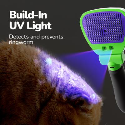 Show full view: Fido Fave Self-Cleaning Slicker Skin-Friendly Grooming Shedding with Built-in Wood Lamp Cat Accessories Supplies for Short & Long Hair Indoor Cat Brush slide 3 of 10