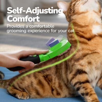 Show full view: Fido Fave Self-Cleaning Slicker Skin-Friendly Grooming Shedding with Built-in Wood Lamp Cat Accessories Supplies for Short & Long Hair Indoor Cat Brush slide 2 of 10