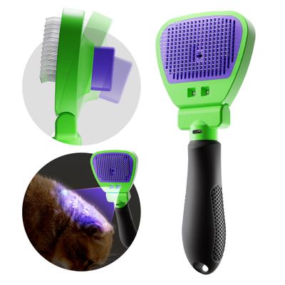 Show full view: Fido Fave Self-Cleaning Slicker Skin-Friendly Grooming Shedding with Built-in Wood Lamp Cat Accessories Supplies for Short & Long Hair Indoor Cat Brush slide 1 of 10