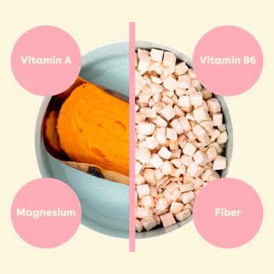 Show full view: Pupford Train Sweet Potato Natural Freeze-Dried Dog Treats, 4-oz bag slide 6 of 13