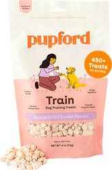 Pupford Train Sweet Potato Natural Freeze-Dried Dog Treats, 4-oz bag