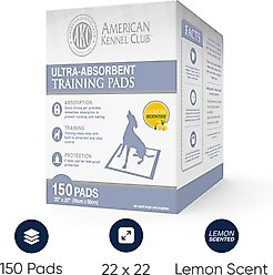 American Kennel Club Dog Training Pads, 22 x 22-in, 150 count, Lemon Scented slide 2 of 8