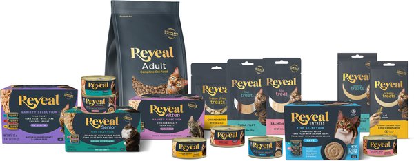 Show full view: Reveal Natural Grain-Free Variety of Fish in Broth Flavored Wet Cat Food, 2.47-oz can, case of 24 slide 9 of 11