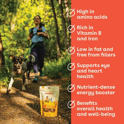 Show full view: Pupford Chicken Hearts Limited Ingredient Freeze-Dried Dog Treats, 4.25-oz bag slide 4 of 9