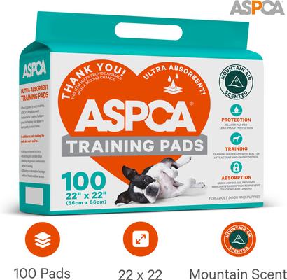 Show full view: ASPCA Mountain Air Scented Dog Training Pads, 100 count slide 2 of 8
