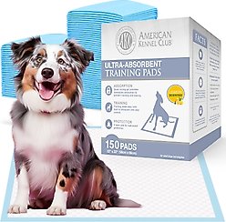 American Kennel Club Dog Training Pads, 22 x 22-in, 150 count, Lemon Scented