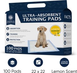 American Kennel Club Dog Training Pads, 22 x 22-in, 100 count, Lemon Scented slide 2 of 8
