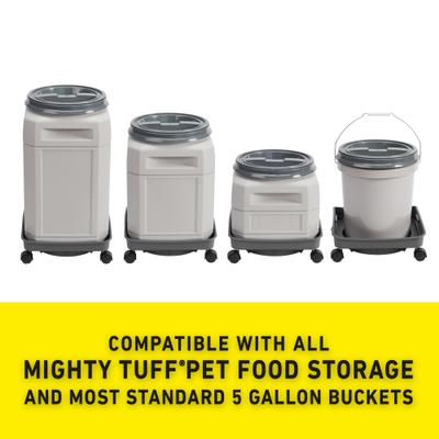 Show full view: Mighty Tuff Heavy Duty Rolling Dolly for Pet Food Storage Containers slide 2 of 4