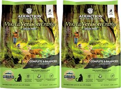 Addiction Viva La Venison Entree Complete & Balanced Immune Boost Grain-Free Dry Cat Food, 8-lb bundle 