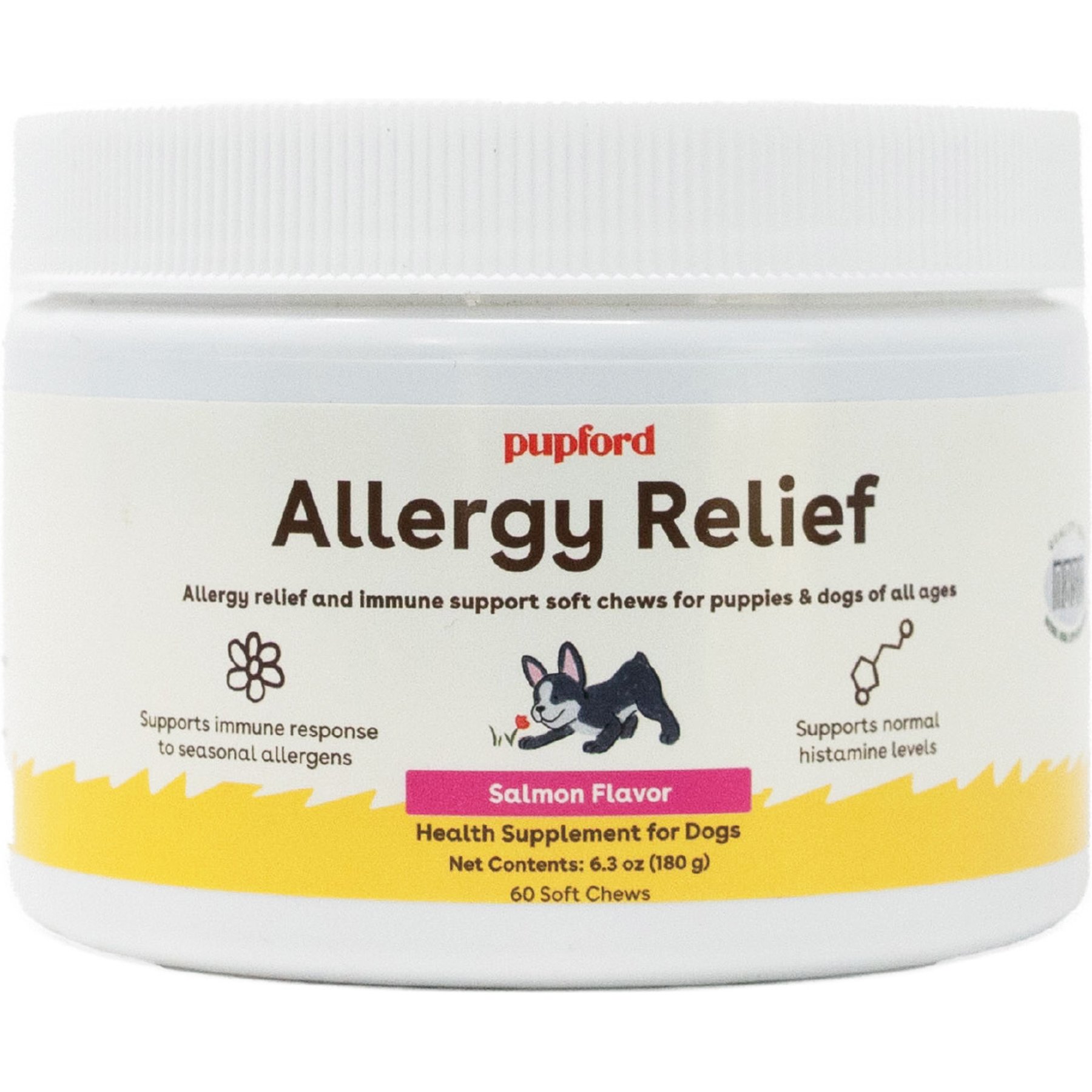Pupford Allergy Supplement for Dogs, 60 count