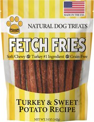 American Pet Food Fetch Fries Turkey & Sweet Potato Grain-Free Dog Treats, 5-oz bag