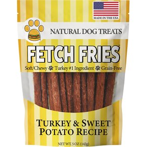 American Pet Food Fetch Fries Turkey & Sweet Potato Grain-Free Dog Treats, 5-oz bag