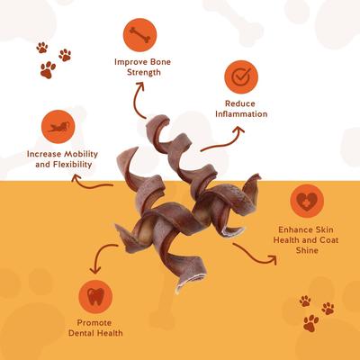 Show full view: Jack & Pup 5-inch Beef Spiral Collagen Stick Dog Chews, 8 count slide 3 of 8