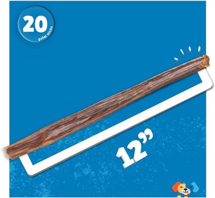 Show full view: Jack & Pup Joint Health 12-inch Beef Gullet Stick Dog Chews, 20 count slide 5 of 7