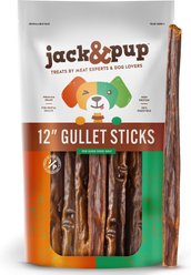 Jack & Pup Joint Health 12-inch Beef Gullet Stick Dog Chews, 20 count