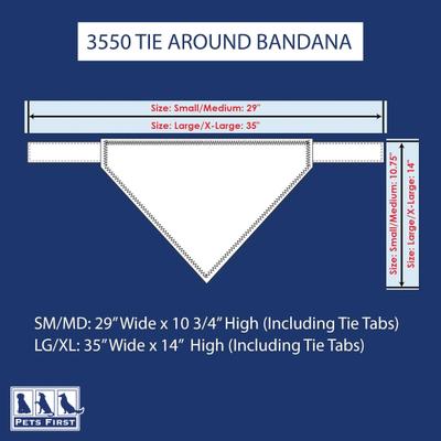 Show full view: Pets First NCAA Ohio State Buckeyes Personalized Dog Bandana, Large/X-Large slide 4 of 7