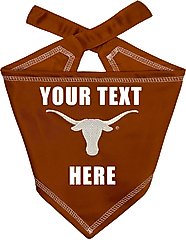 Pets First NCAA Texas Longhorns Personalized Dog Bandana, Large/X-Large