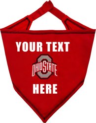 Pets First NCAA Ohio State Buckeyes Personalized Dog Bandana, Large/X-Large